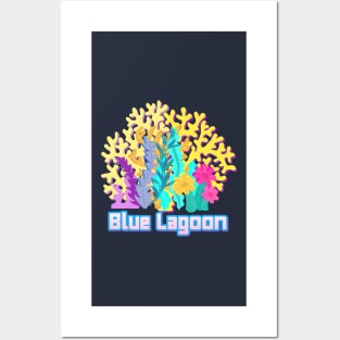 Blue Lagoon, The Story of the Sea, coral reefs Posters and Art